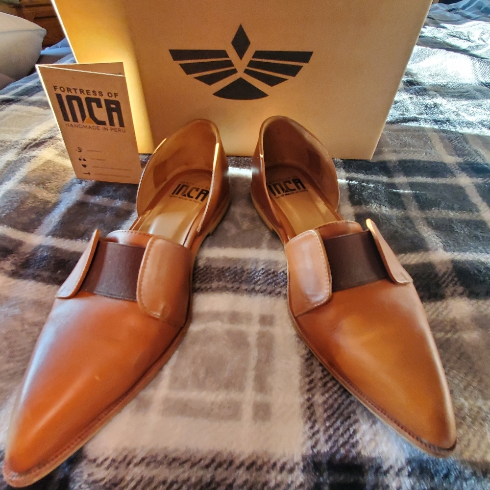 Tan loafers